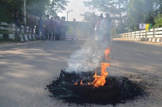IPFT's 24 hrs ADC strike hits Tripura, normal lives disrupted 